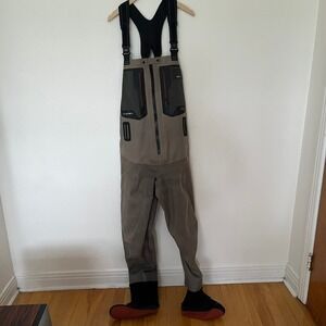 Simms G4Z Stockingfoot Waders Mens GORE-TEX Waterproof Fishing Bibs Tan Gray